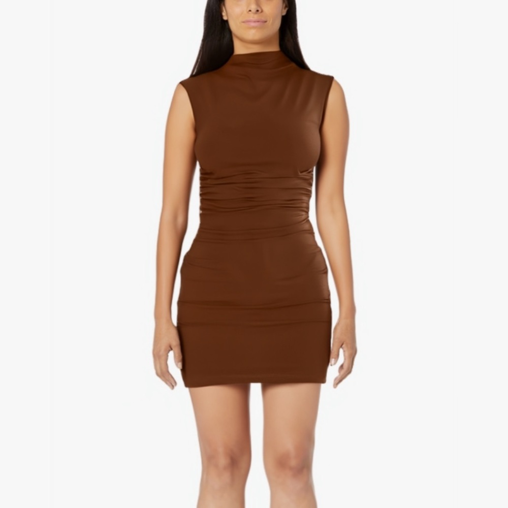 Brown Bodycon Dress, medium - Picture 2 of 3